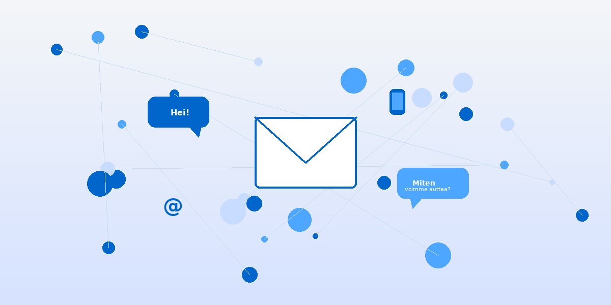 Yhteydenotto-kuvituskuva